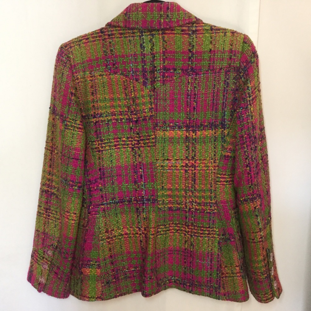 VTG 90’s CHRISTIAN LACROIX Tweed BOUCLE Blazer - Picture 2 of 9